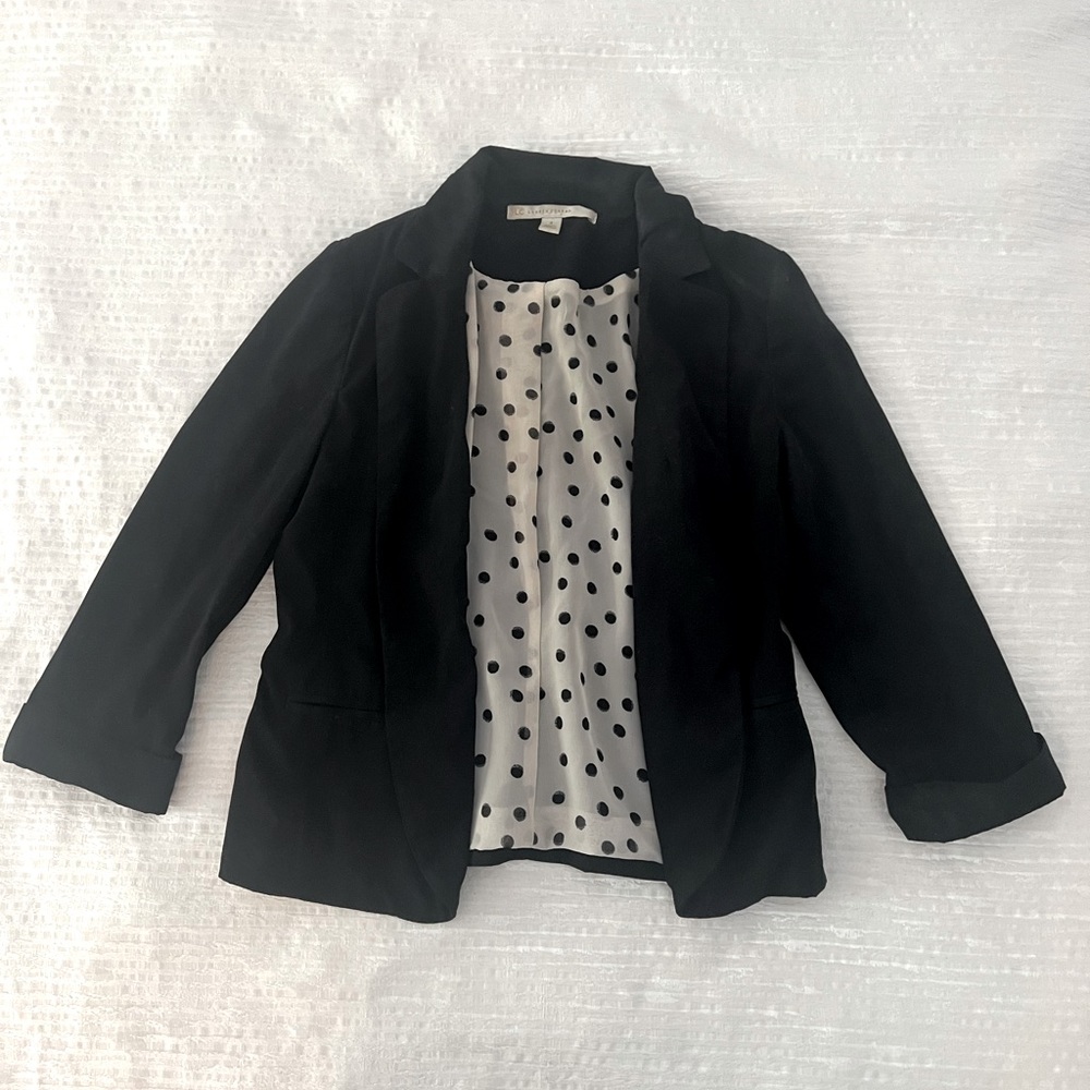 LC Lauren Conrad Black Blazer: Size 4